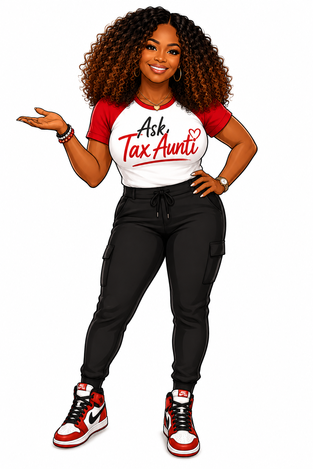Ask Tax Aunti illustration welcoming you to the 3-Day Tax Business Launch Challenge